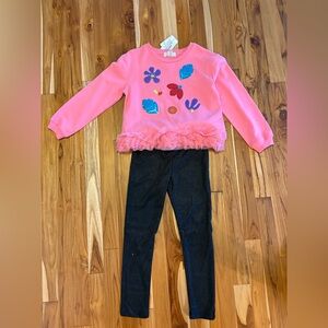 Peek Pink and Black Kids Matching Set